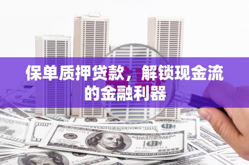 天桥保单质押贷款，解锁现金流的金融利器