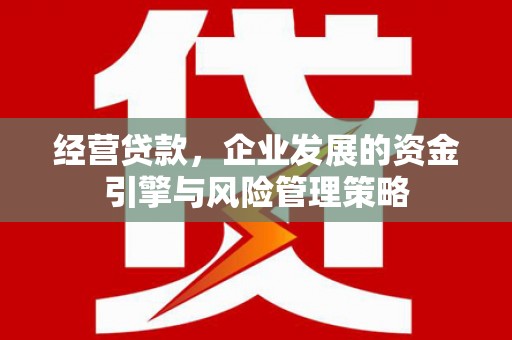 天桥经营贷款，企业发展的资金引擎与风险管理策略