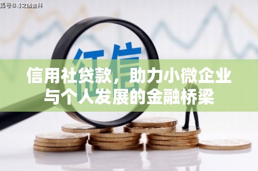 天桥信用社贷款，助力小微企业与个人发展的金融桥梁