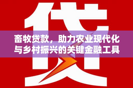 天桥畜牧贷款，助力农业现代化与乡村振兴的关键金融工具