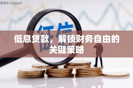 天桥低息贷款，解锁财务自由的关键策略