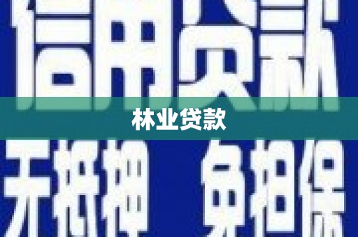 天桥林业贷款