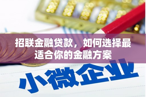 天桥招联金融贷款，如何选择最适合你的金融方案