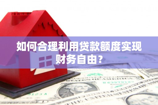 天桥如何合理利用贷款额度实现财务自由？