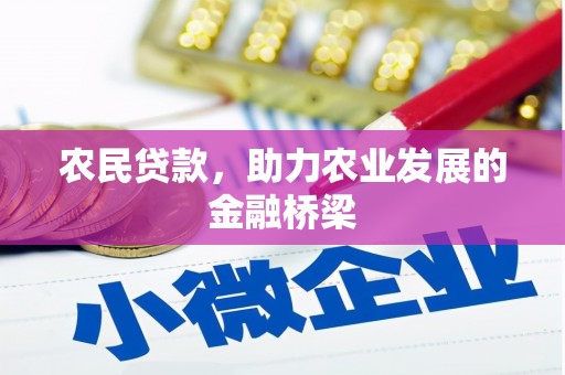 天桥农民贷款，助力农业发展的金融桥梁