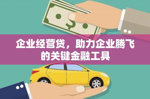 天桥企业经营贷，助力企业腾飞的关键金融工具