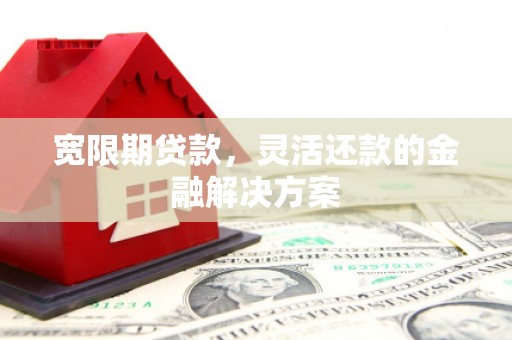 天桥宽限期贷款，灵活还款的金融解决方案