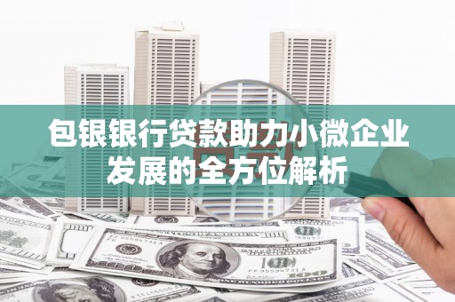 天桥包银银行贷款助力小微企业发展的全方位解析