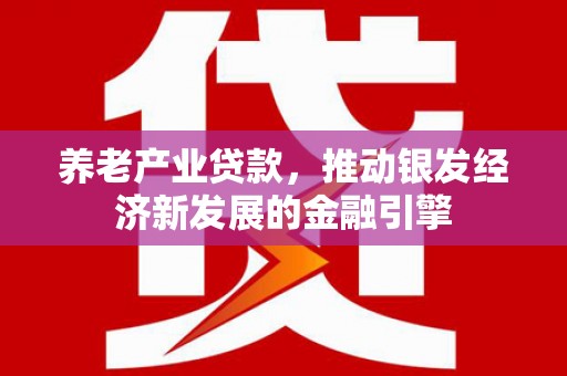 天桥养老产业贷款，推动银发经济新发展的金融引擎