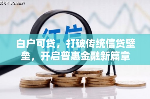 天桥白户可贷，打破传统信贷壁垒，开启普惠金融新篇章