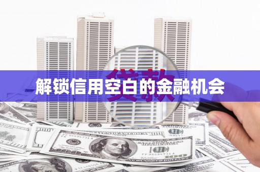 天桥解锁信用空白的金融机会